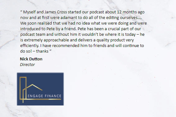 Nick Dutton testimonial