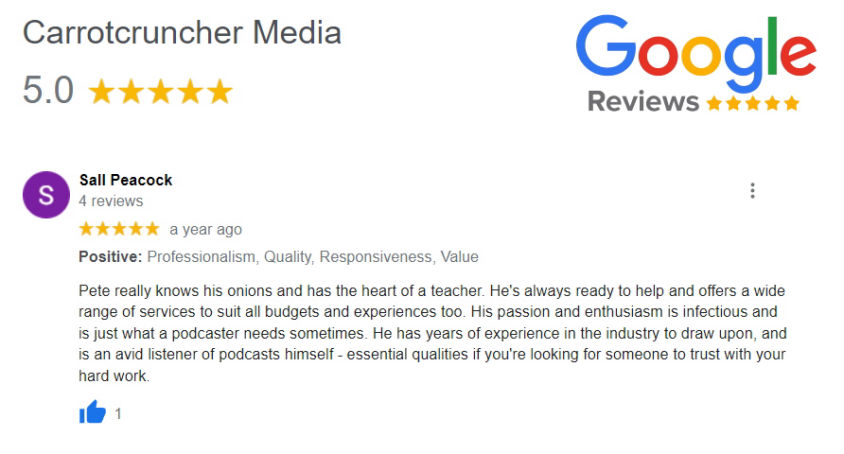 Google review