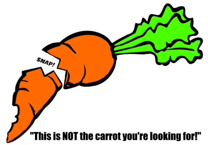 Broken carrot